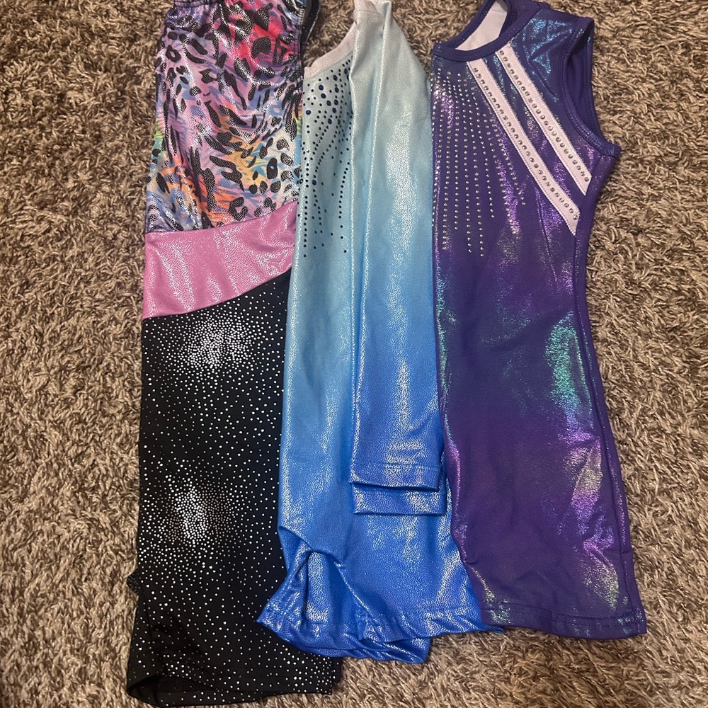 Colorful Gymnastics Leotards Set